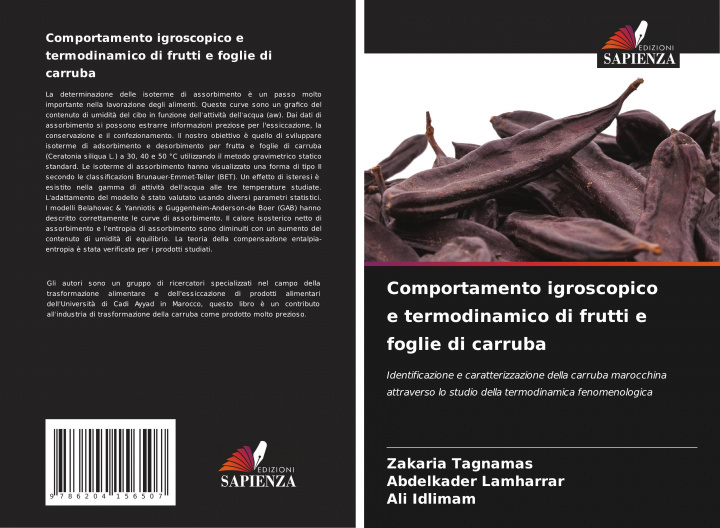 Könyv Comportamento igroscopico e termodinamico di frutti e foglie di carruba Abdelkader Lamharrar