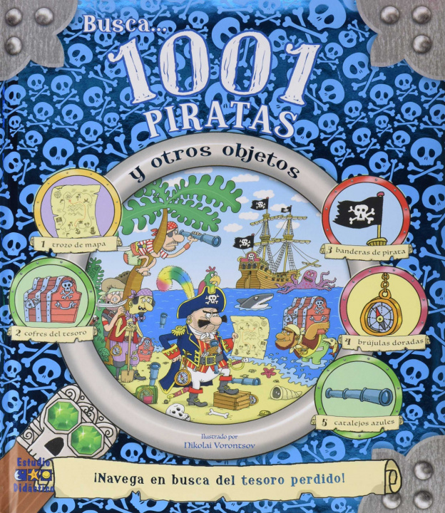 Carte Busca 1001 piratas y otros objetos EQUIPO EDITORIAL
