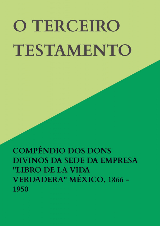 Knjiga O TERCEIRO TESTAMENTO Anna Maria Hosta
