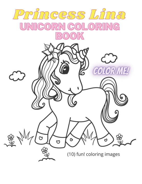 Knjiga Princess Lina Unicorn Coloring Book Rob Glenn