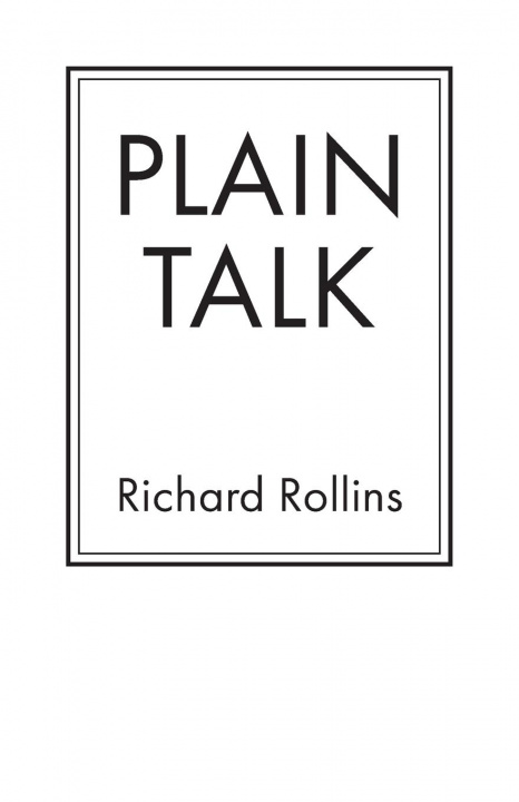 Knjiga Plain Talk Richard Rollins
