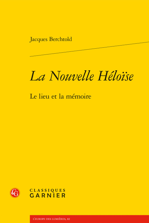 Könyv La Nouvelle Héloïse Berchtold jacques