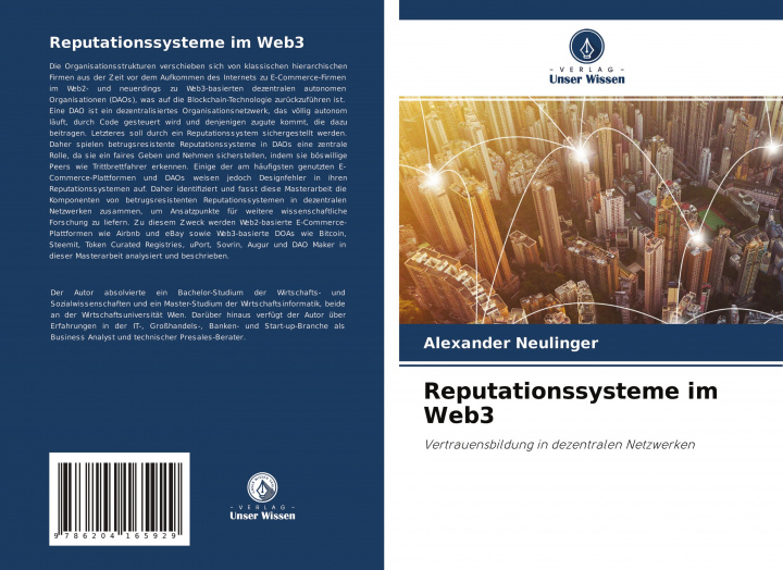 Boek Reputationssysteme im Web3 Alexander Neulinger
