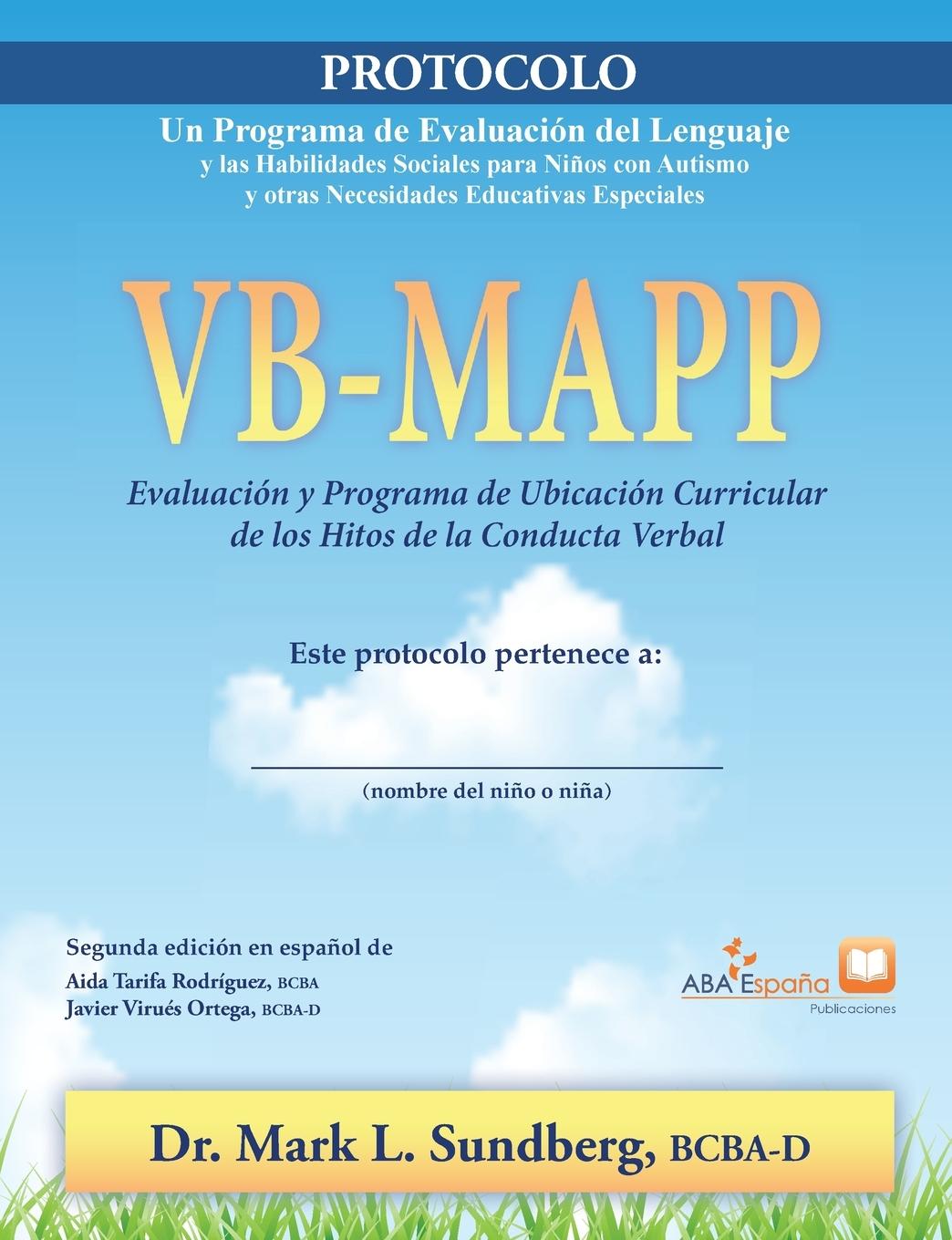 Könyv VB-MAPP, Evaluacion y programa de ubicacion curricular de los hitos de la conducta verbal Aida Tarifa-Rodriguez