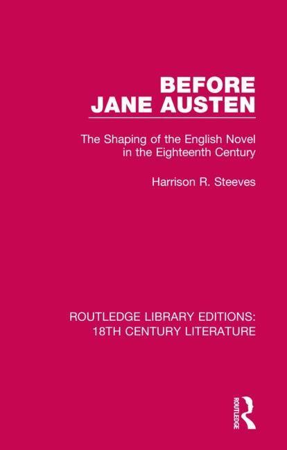 Knjiga Before Jane Austen Harrison R. Steeves