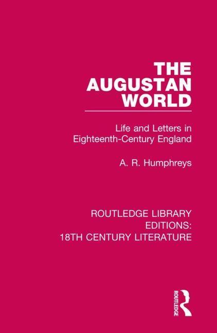 Book Augustan World A. R. Humphreys