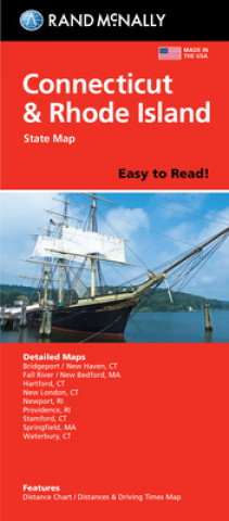 Printed items Rand McNally Easy to Read: Connecticut, Rhode Island State Map 