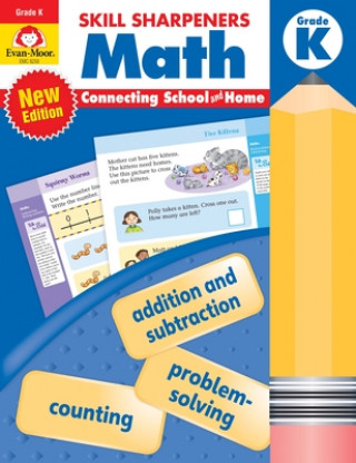 Carte Skill Sharpeners: Math, Kindergarten Workbook 