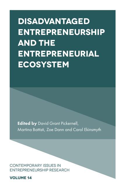 Kniha Disadvantaged Entrepreneurship and the Entrepreneurial Ecosystem 