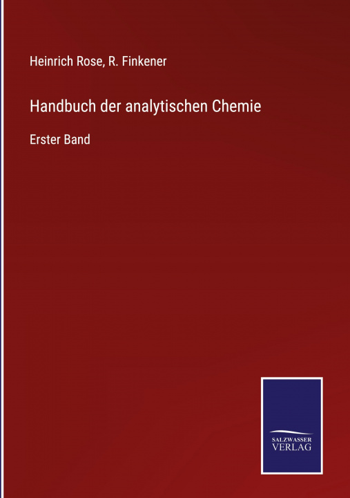 Książka Handbuch der analytischen Chemie R. Finkener