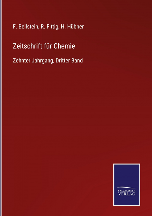 Libro Zeitschrift fur Chemie R. Fittig