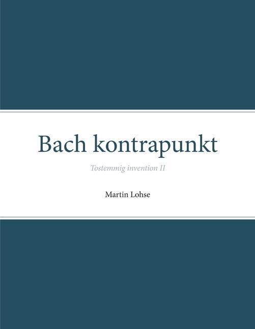 Könyv Bach kontrapunkt 