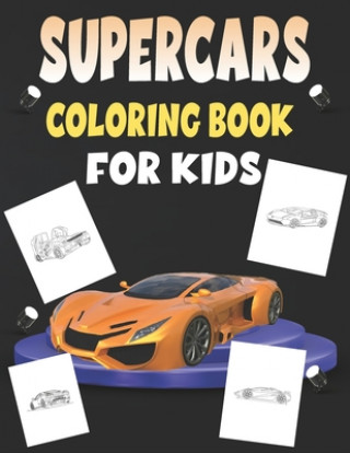 Książka Supercars Coloring Book For Kids Publications RR Publications