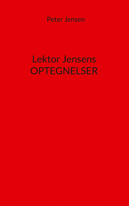 Carte Lektor Jensens optegnelser 