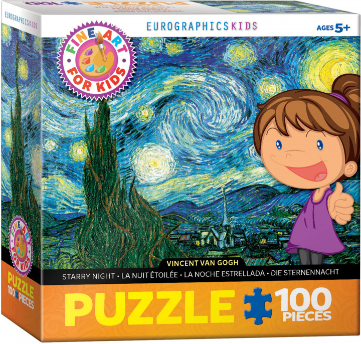 Joc / Jucărie Puzzle 100 Smartkids Van Gogh Starry Night 6100-1204 