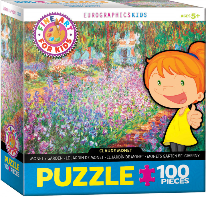 Joc / Jucărie Puzzle 100 Smartkids Monets Garden by Claude Mo 6100-4908 