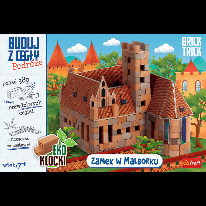 Kniha Brick Trick Buduj z cegły Podróże Malbork 61547 