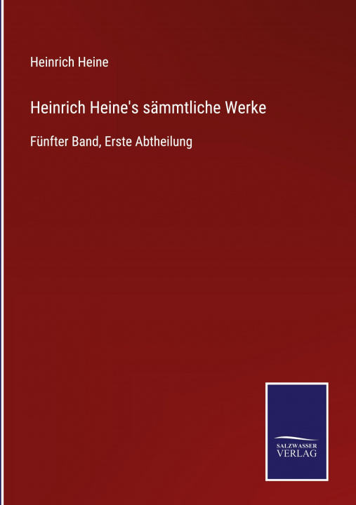 Carte Heinrich Heine's sammtliche Werke 