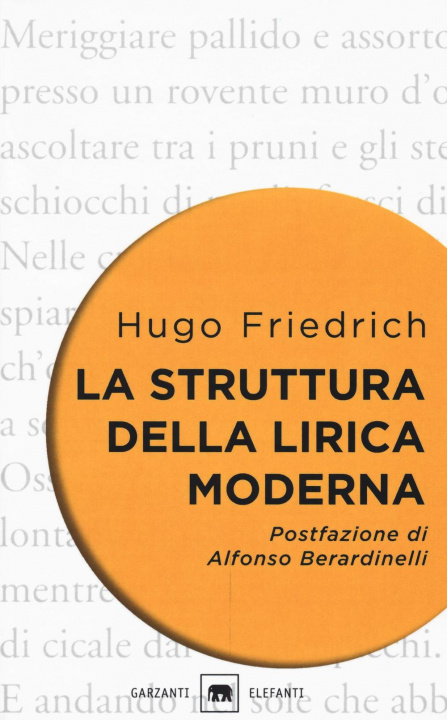 Kniha struttura della lirica moderna. Dalla metà del XIX alla metà del XX secolo Hugo Friedrich