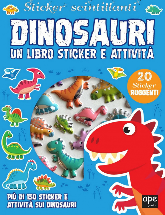Carte Dinosauri. Sticker 3D. Con adesivi 