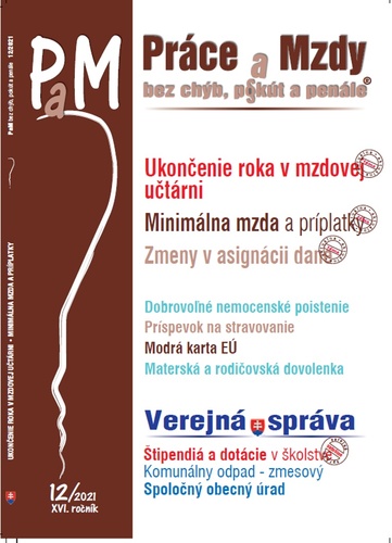 Kniha PAM 12/2021 -  Ukončenie roka v mzdovej učtárni Ján Mintál