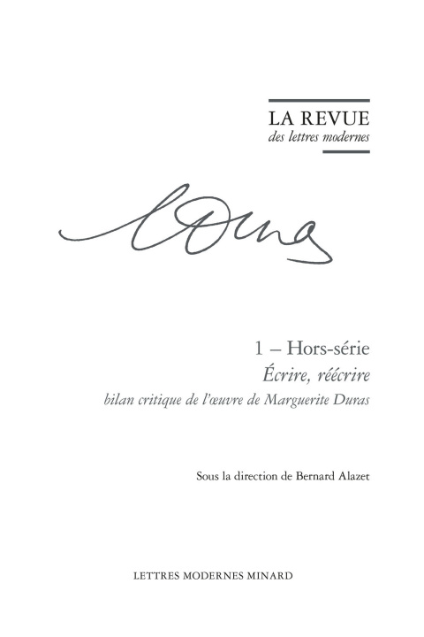 Knjiga La Revue des lettres modernes 