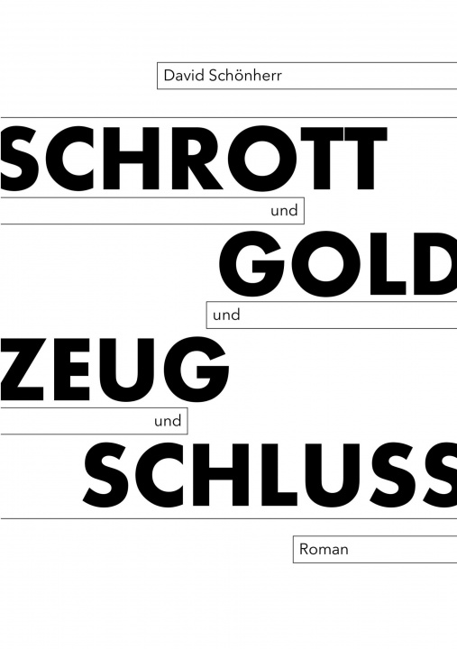Buch Schrott und Gold und Zeug und Schluss David Schönherr