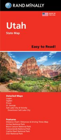 Nyomtatványok Rand McNally Easy to Read Folded Map: Utah State Map 