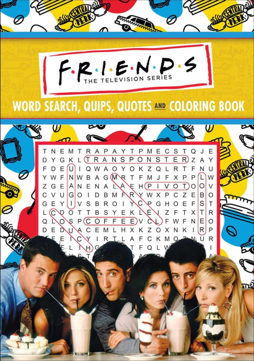 Книга Friends Word Search, Quips, Quotes, and Coloring Book 