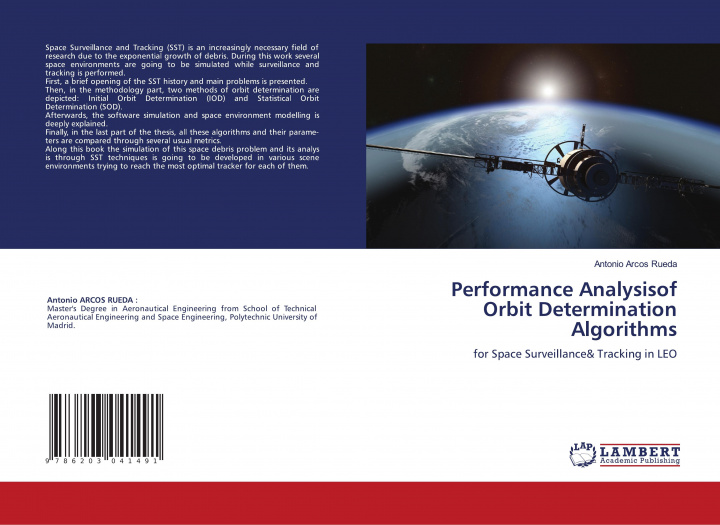 Knjiga Performance Analysisof Orbit Determination Algorithms Antonio Arcos Rueda