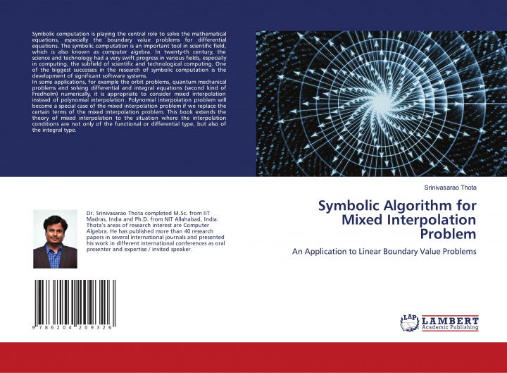 Knjiga Symbolic Algorithm for Mixed Interpolation Problem Srinivasarao Thota