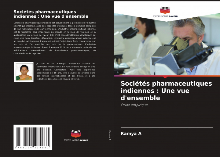 Knjiga Sociétés pharmaceutiques indiennes : Une vue d'ensemble Ramya A