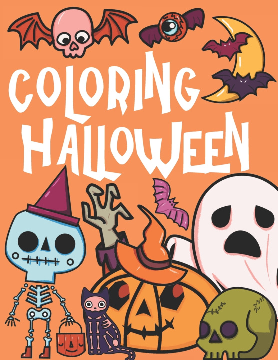 Knjiga Halloween Coloring Press Bee Art Press