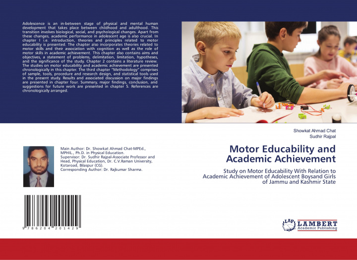 Knjiga Motor Educability and Academic Achievement Sudhir Rajpal