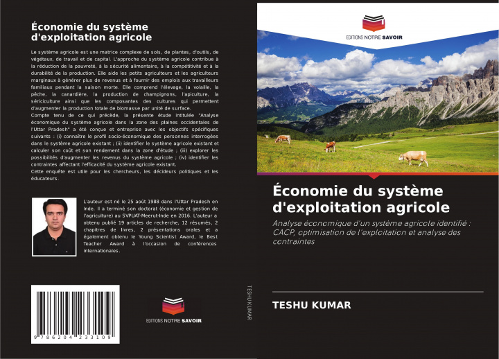 Knjiga Économie du syst?me d'exploitation agricole TESHU KUMAR