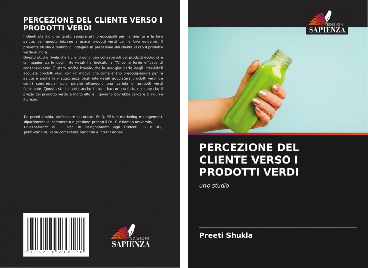 Knjiga PERCEZIONE DEL CLIENTE VERSO I PRODOTTI VERDI Preeti Shukla