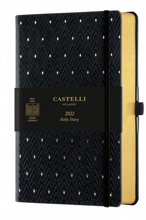 Книга Agenda 2022 journalier grand format C&G diamonds gold CASTELLI