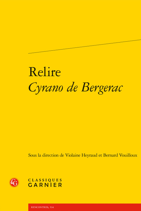 Buch Relire Cyrano de Bergerac 