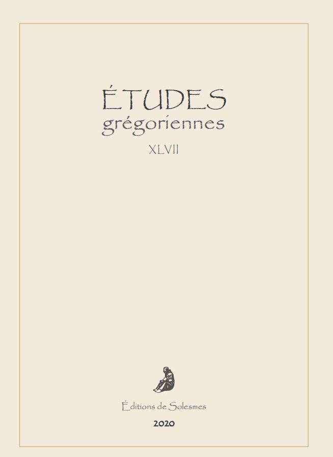 Knjiga Études grégoriennes – vol. XLVIII – 2021 collegium