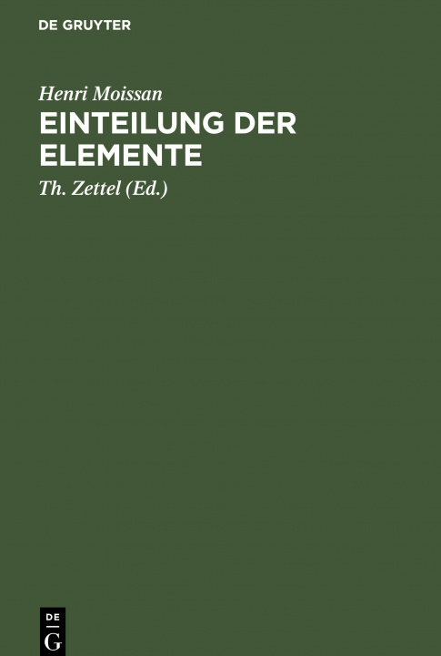 Libro Einteilung der Elemente 