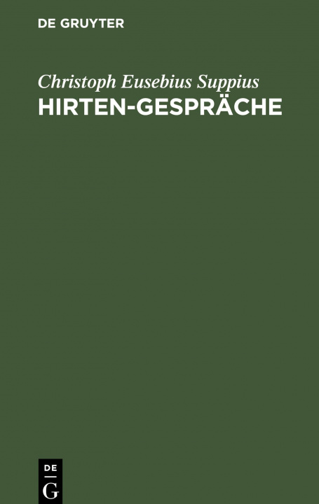 Knjiga Hirten-Gespräche Christoph Eusebius Suppius