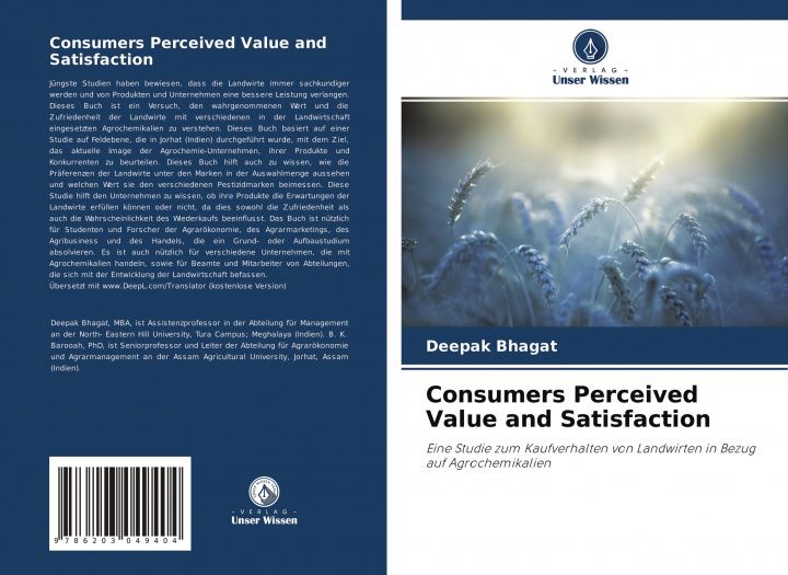 Knjiga Consumers Perceived Value and Satisfaction B. K. Barooah