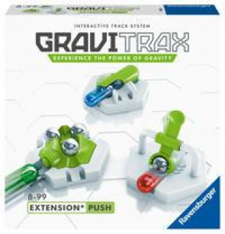 Játék Ravensburger GraviTrax Erweiterung Push - Ideales Zubehör für spektakuläre Kugelbahnen, Konstruktionsspielzeug für Kinder ab 8 Jahren 