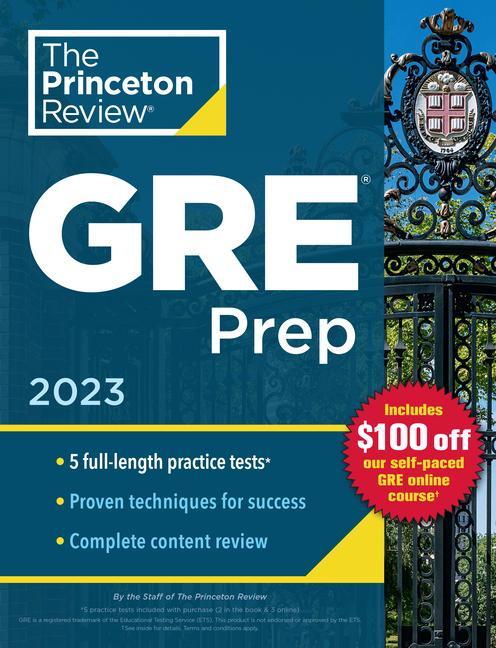 Knjiga Princeton Review GRE Prep, 2023 