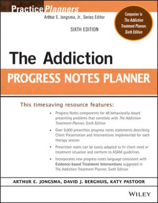 Knjiga Addiction Progress Notes Planner, Sixth Editio n Arthur E. Jongsma