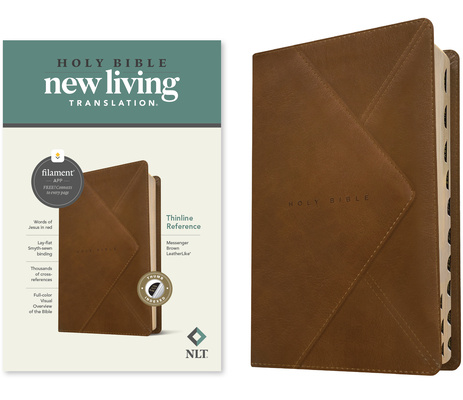 Kniha NLT Thinline Reference Bible, Filament Enabled Edition (Red Letter, Leatherlike, Messenger Brown, Indexed) 