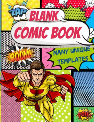 Kniha Blank Comic Book Many Unique templates 