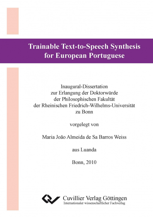 Knjiga Trainable Text-to-Speech Synthesis for European Portuguese 