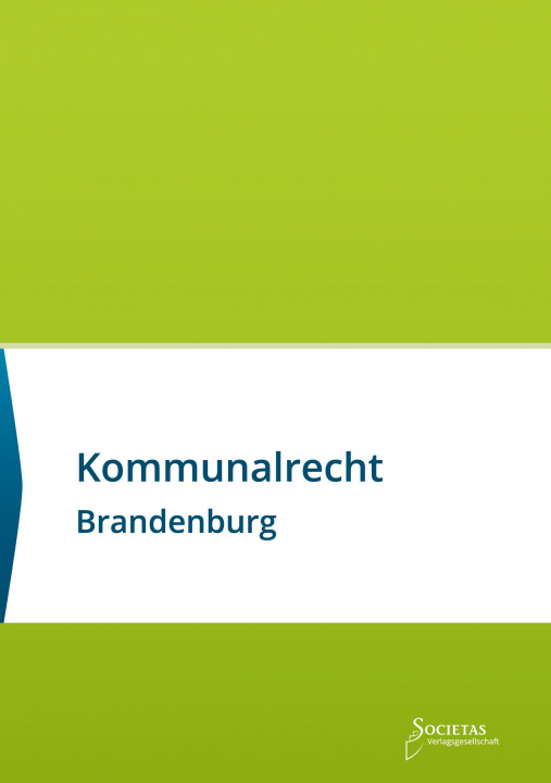 Kniha Kommunalrecht Brandenburg 