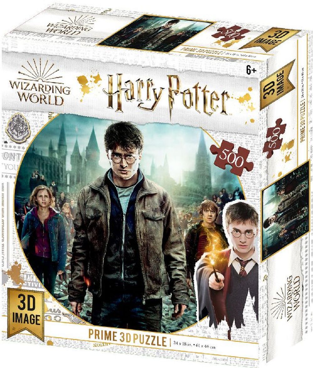Hra/Hračka Harry Potter 3D puzzle - Harry, Hermiona, Ron 500 dílků 